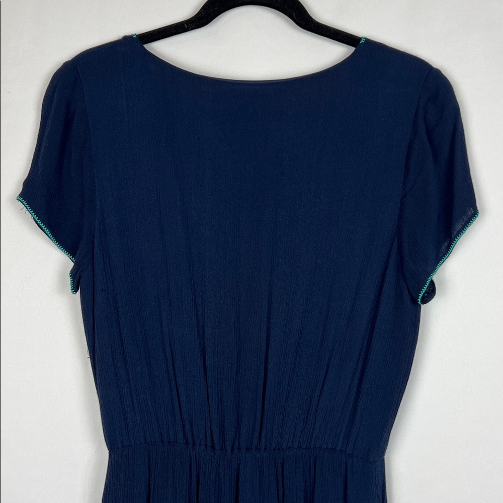 Brixon Ivy Navy Dress with Aqua Accents - Picture 9 of 13